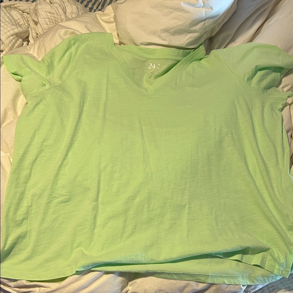 NWT Lime Green Maurice’s V-Neck T-Shirt